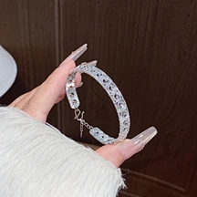 hand‑crafted matte pure‑silver cuff